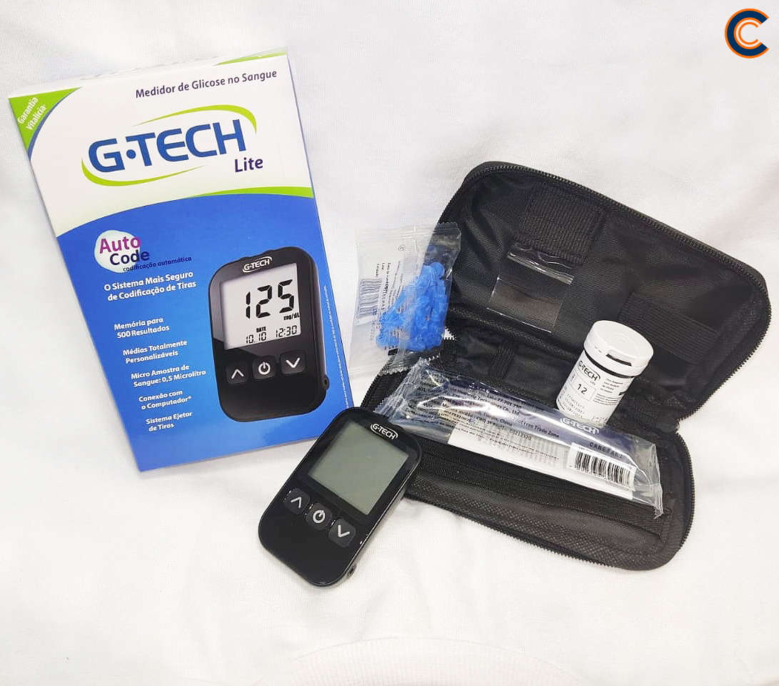 Kit medidor de glicose G-Tech - Escola Centena